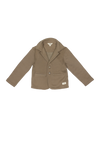 Baje Studio Raven sweat cardigan taupe