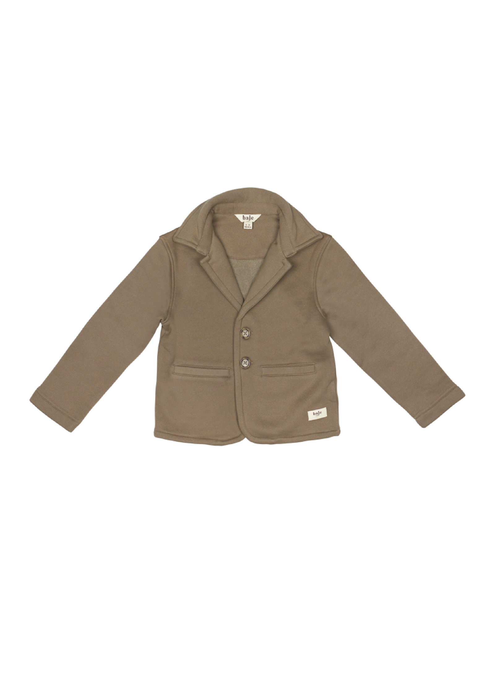 Baje Studio Raven sweat cardigan taupe