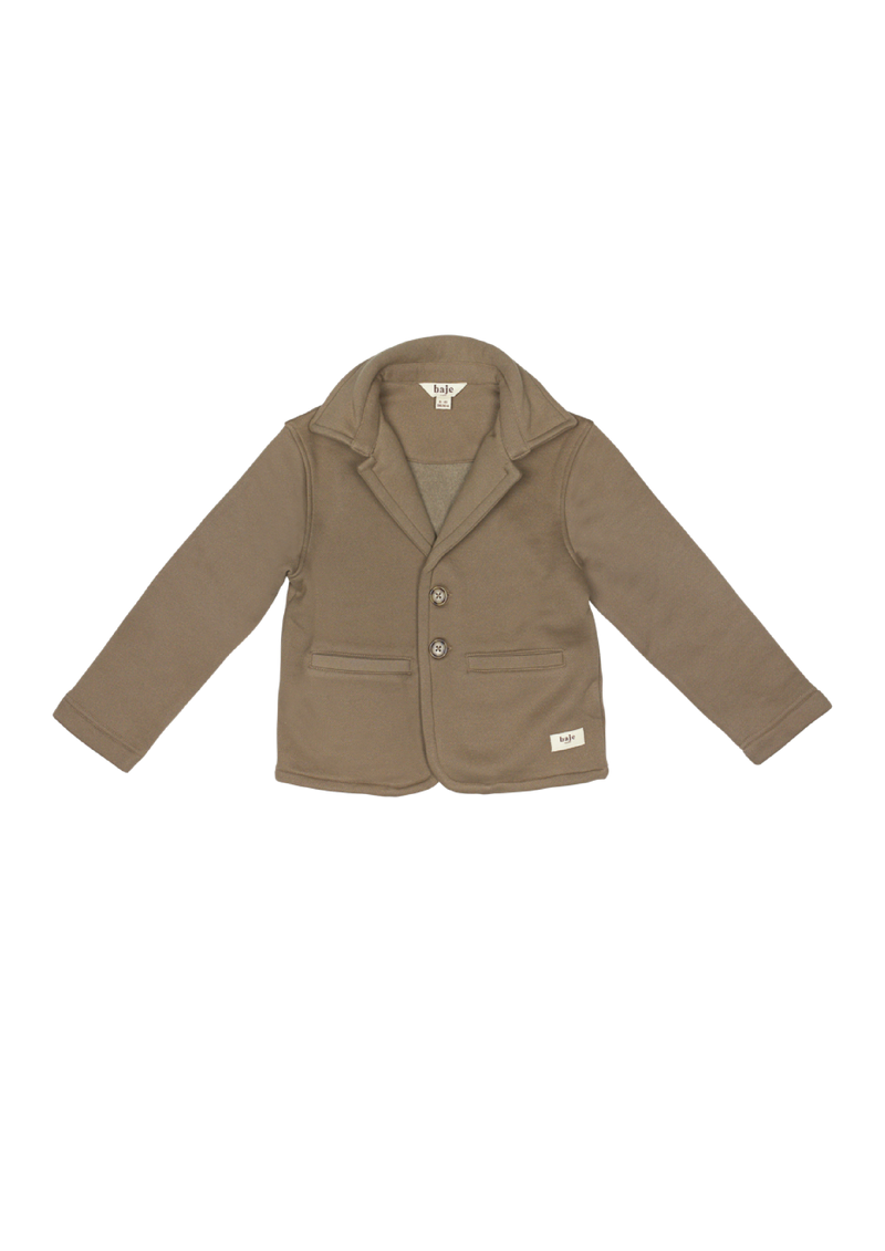 Baje Studio Raven sweat cardigan taupe