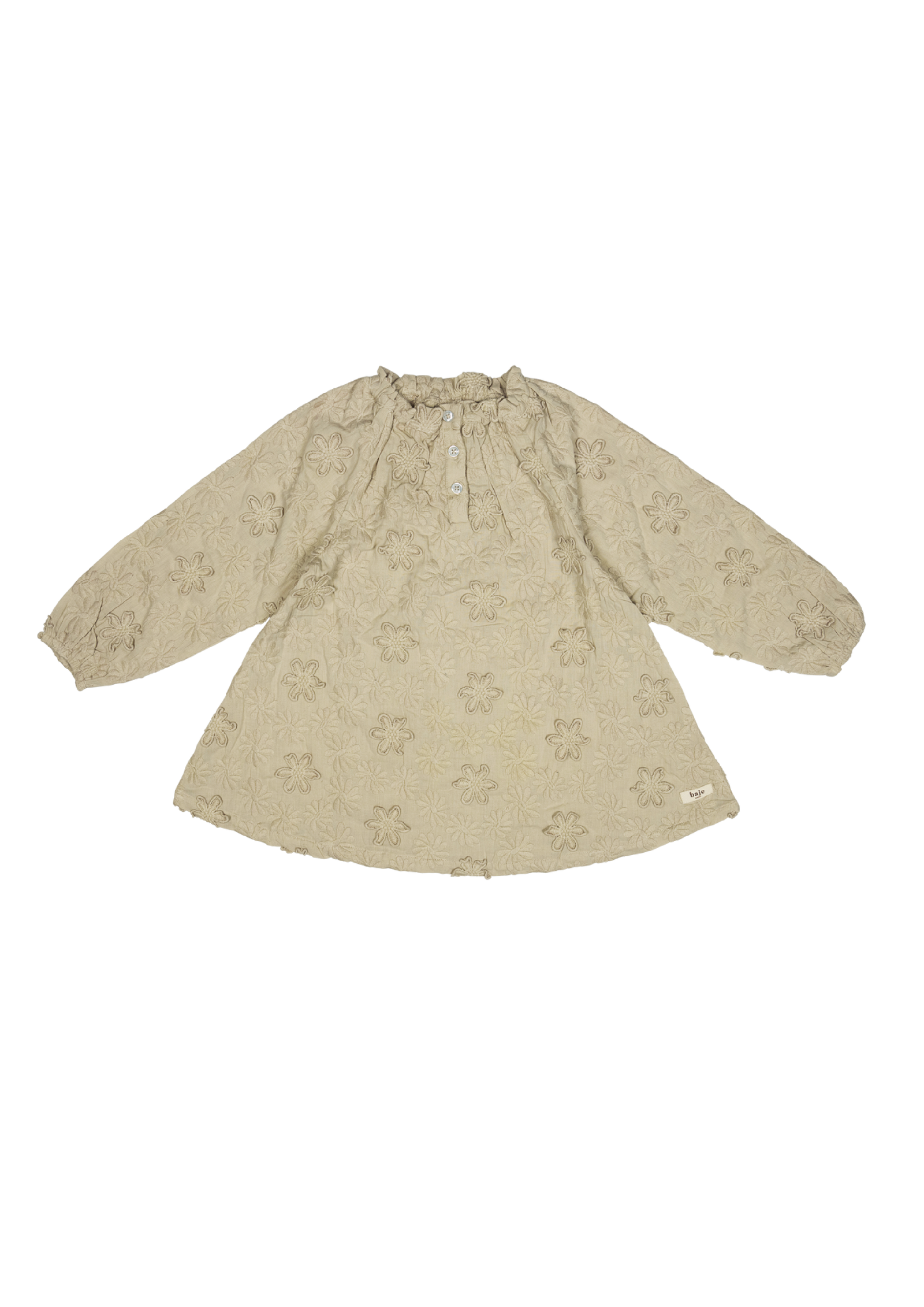Baje Studio Royal dress 3D embroidery peanut