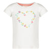 Meisjes T-shirt flower heart - Picknick Perfect van Jubel in de kleur Wit in maat 128.