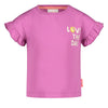 Meisjes T-shirt - Picknick Perfect van Jubel in de kleur Paars in maat 128.