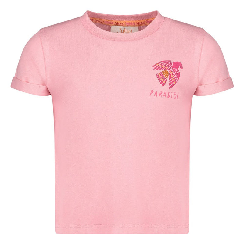 Meisjes T-shirt - Samba Shake van Jubel in de kleur l.Roze in maat 128.