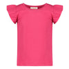 Meisjes T-shirt ruches - Samba Shake van Jubel in de kleur Fuchsia in maat 128.