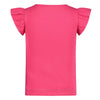 Meisjes T-shirt ruches - Samba Shake van Jubel in de kleur Fuchsia in maat 128.