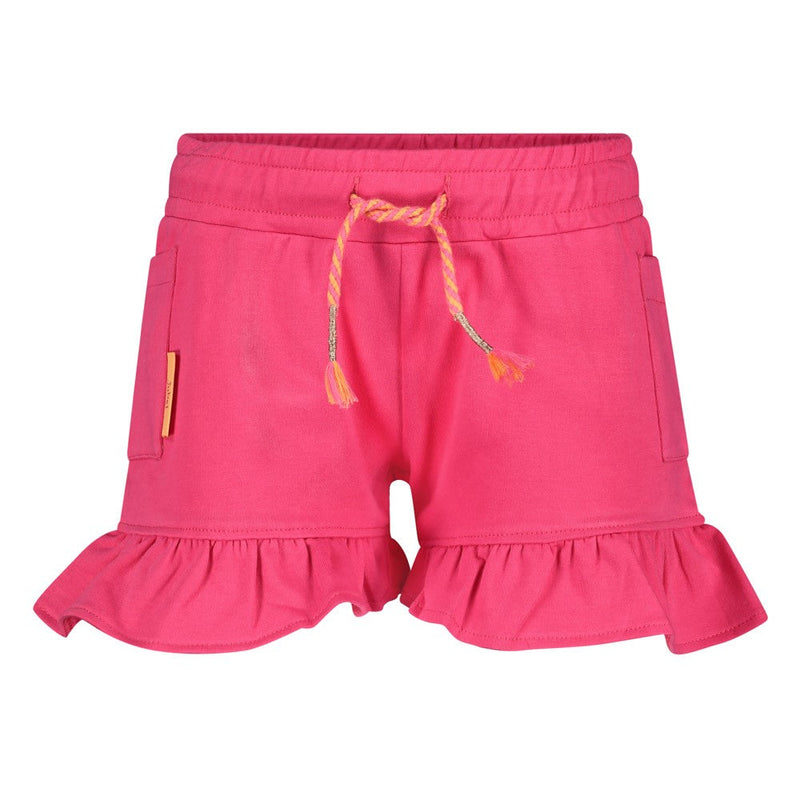 Meisjes Short ruches - Samba Shake van Jubel in de kleur Fuchsia in maat 128.