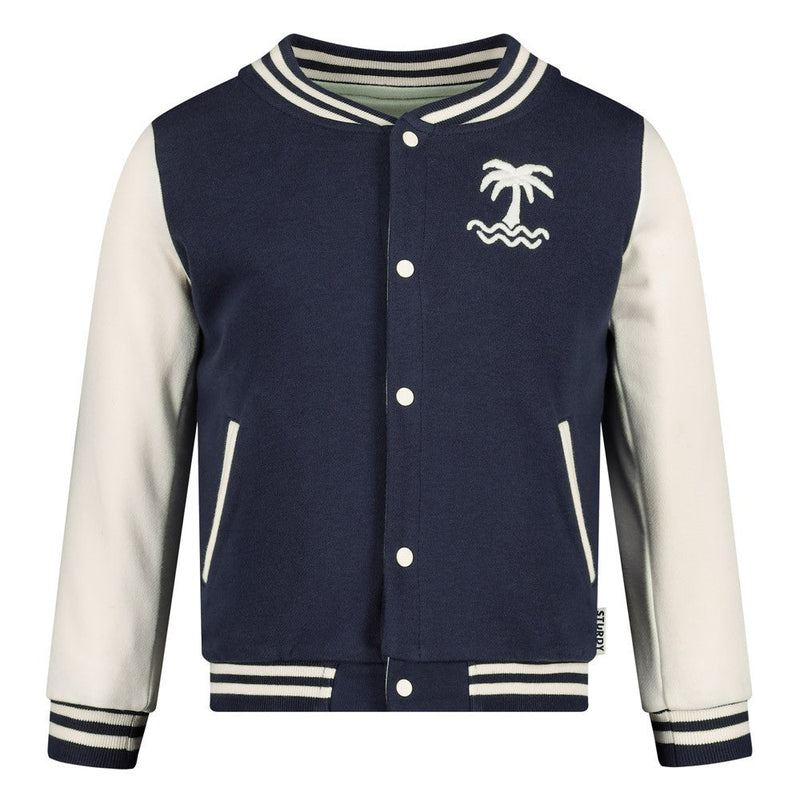 Jongens Omkeerbaar vest - The Good Life van Sturdy in de kleur Marine in maat 128.