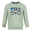 Jongens Sweater - The Good Life van Sturdy in de kleur Mint in maat 128.