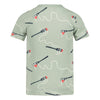 Jongens T-shirt AOP - The Good Life van Sturdy in de kleur Mint in maat 128.