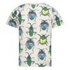 Jongens T-shirt AOP - Explore More van Sturdy in de kleur Off white melange in maat 128.