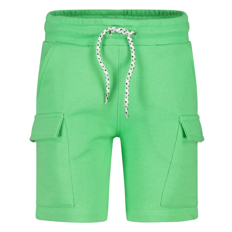 Jongens Short - Explore More van Sturdy in de kleur l.Groen in maat 128.