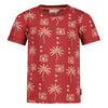 Jongens T-shirt AOP - Happy Rio van Sturdy in de kleur Brique in maat 128.