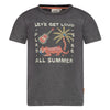 Jongens T-shirt - Happy Rio van Sturdy in de kleur Antraciet in maat 128.