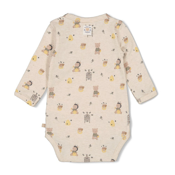 Feetje Wikkelromper AOP - Honey Bear