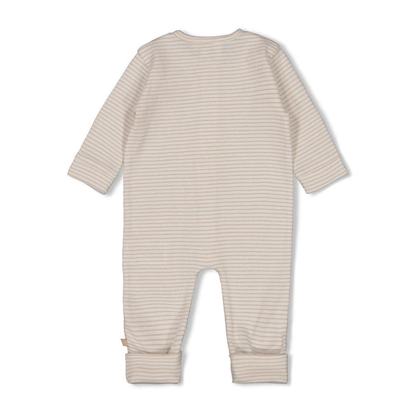 Feetje Pak omslagvoet rib met streep - Honey Bear
