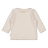 Unisexs Longsleeve rib met streep - Honey Bear van Feetje in de kleur Zand in maat 62.