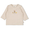 Unisexs Longsleeve - Honey Bear van Feetje in de kleur Offwhite melange in maat 62.