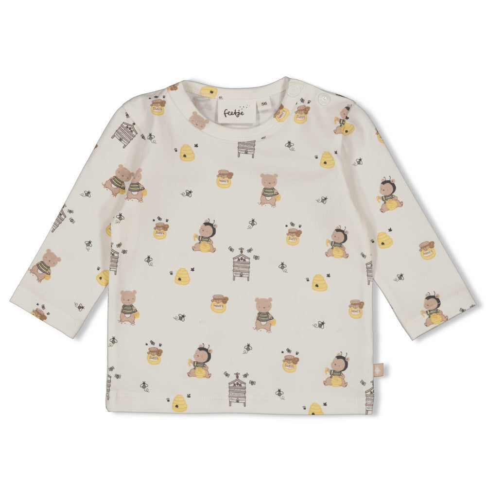 Feetje Longsleeve AOP - Honey Bear