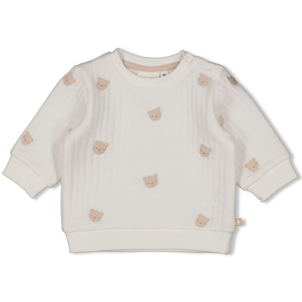 Feetje Sweater AO embroidery - Honey Bear