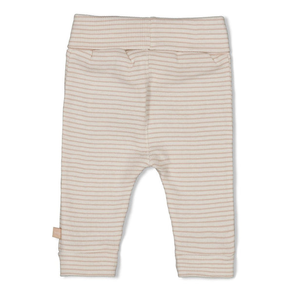 Feetje Broek rib met streep - Honey Bear