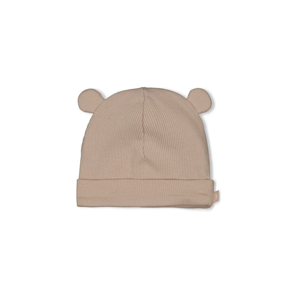 Unisexs Mutsje rib - Honey Bear van Feetje in de kleur Zand in maat 1.