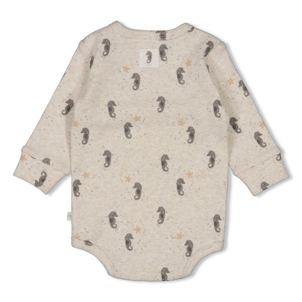 Feetje Wikkelromper rib AOP - Sea Sweeties