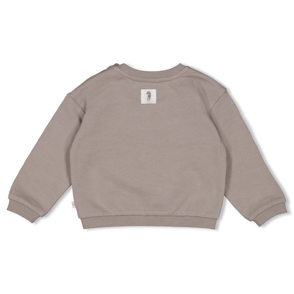 Unisexs Sweater oversized - Sea Sweeties van Feetje in de kleur Grijs in maat 62.