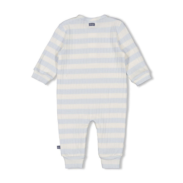 Feetje Pak rib met streep - Blue Ocean