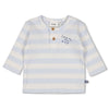 Jongens Longsleeve rib met streep - Blue Ocean van Feetje in de kleur Blauw in maat 62.