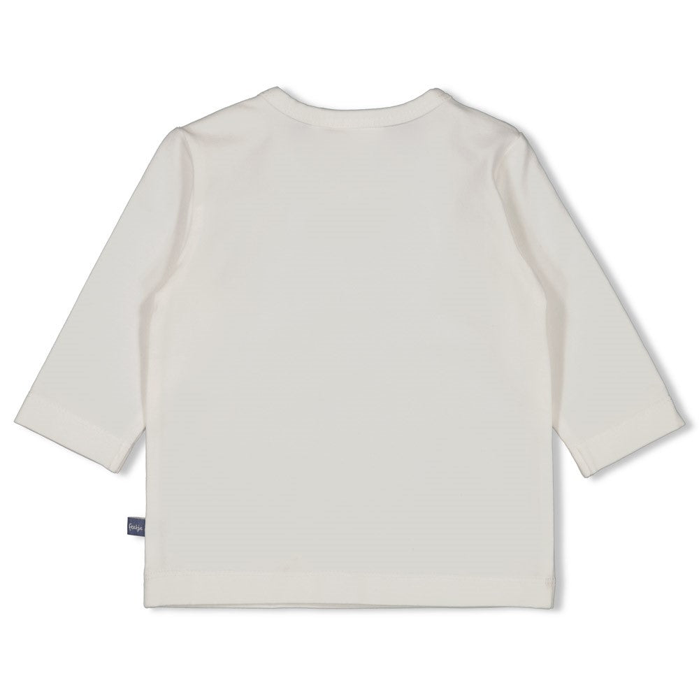 Jongens Longsleeve - Blue Ocean van Feetje in de kleur Offwhite in maat 62.