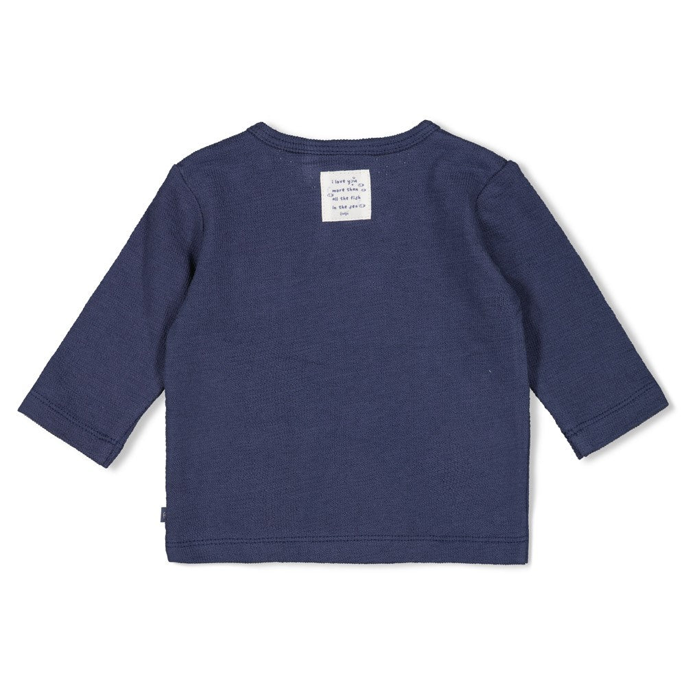 Jongens Longsleeve - Blue Ocean van Feetje in de kleur Indigo in maat 62.