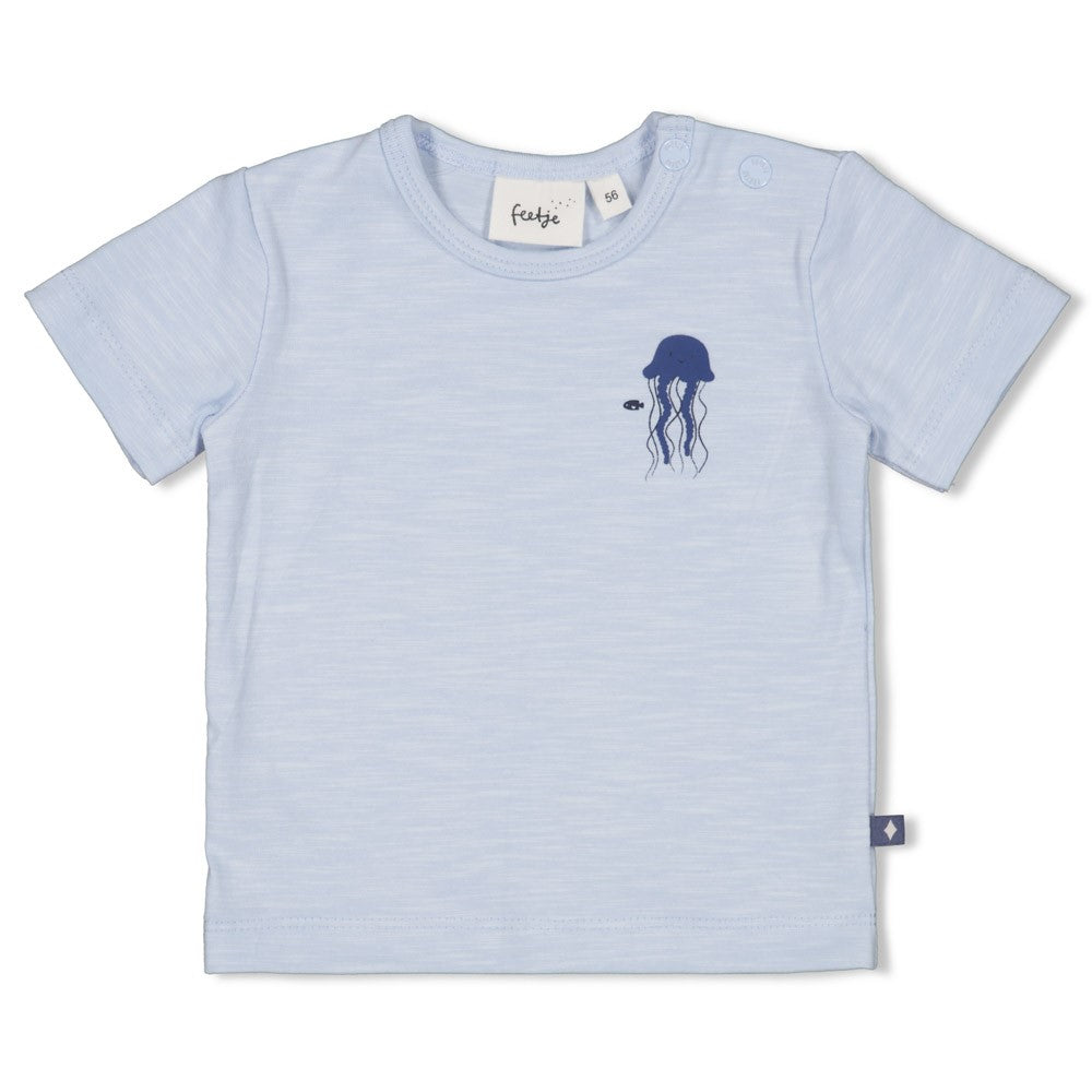 Jongens T-shirt - Blue Ocean van Feetje in de kleur Blauw in maat 62.