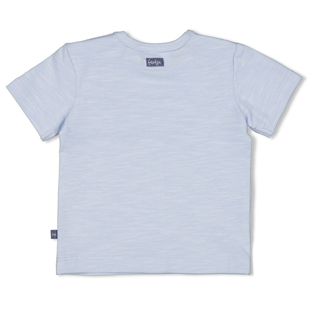 Jongens T-shirt - Blue Ocean van Feetje in de kleur Blauw in maat 62.