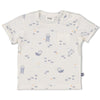 Jongens T-shirt AOP - Blue Ocean van Feetje in de kleur Offwhite in maat 62.