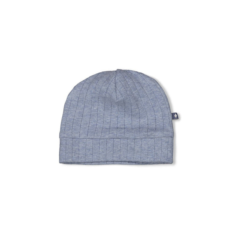 Jongens Mutsje rib  - Blue Ocean van Feetje in de kleur Blauw melange in maat 1.