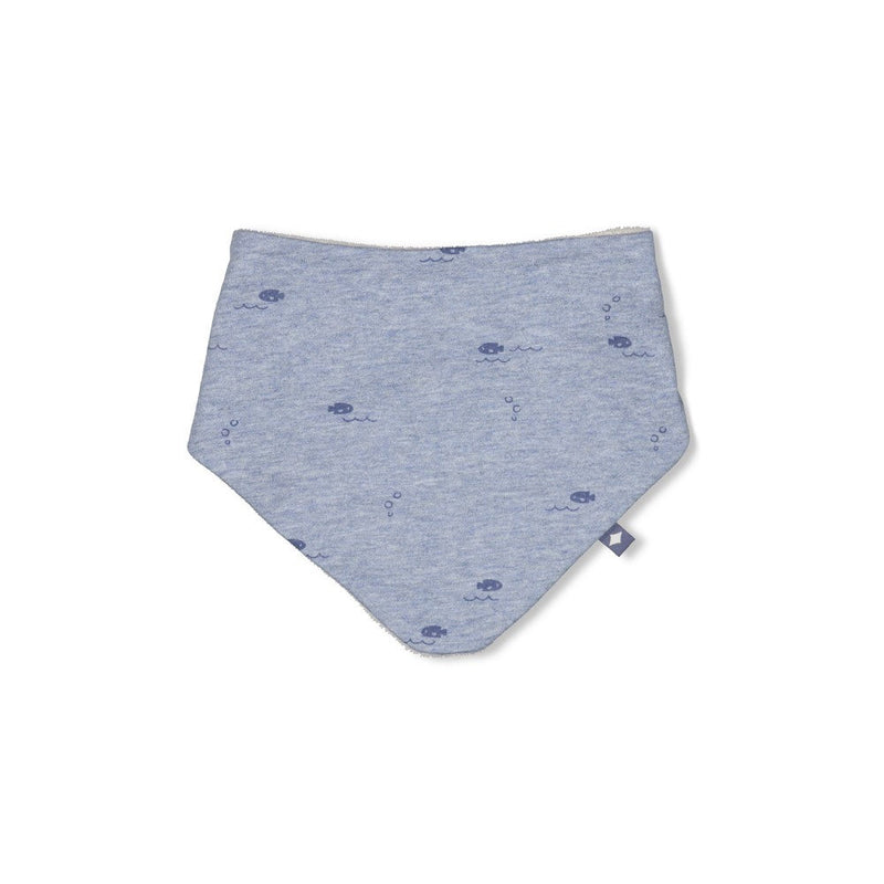 Jongens Sjaal AOP - Blue Ocean van Feetje in de kleur Blauw melange in maat 1.