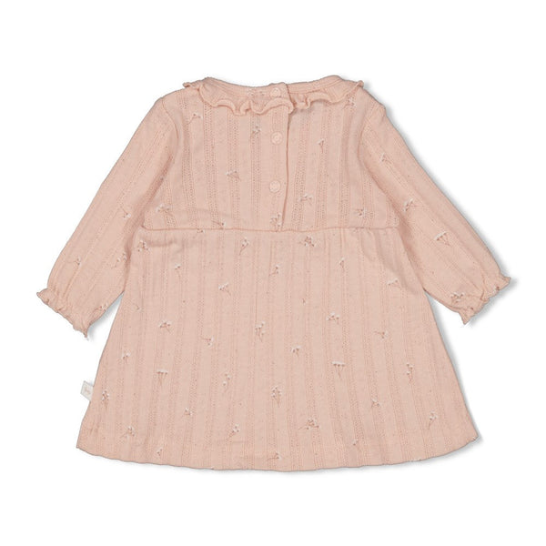 Feetje Jurk pointelle rib AOP - Delicate Flower