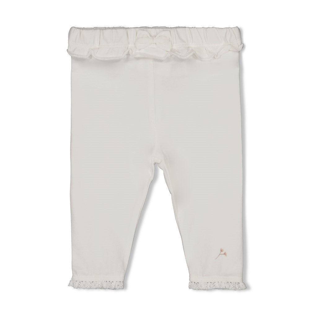Meisjes Legging - Delicate Flower van Feetje in de kleur Offwhite in maat 62.