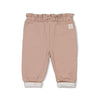 Meisjes Legging - Delicate Flower van Feetje in de kleur Taupe in maat 62.
