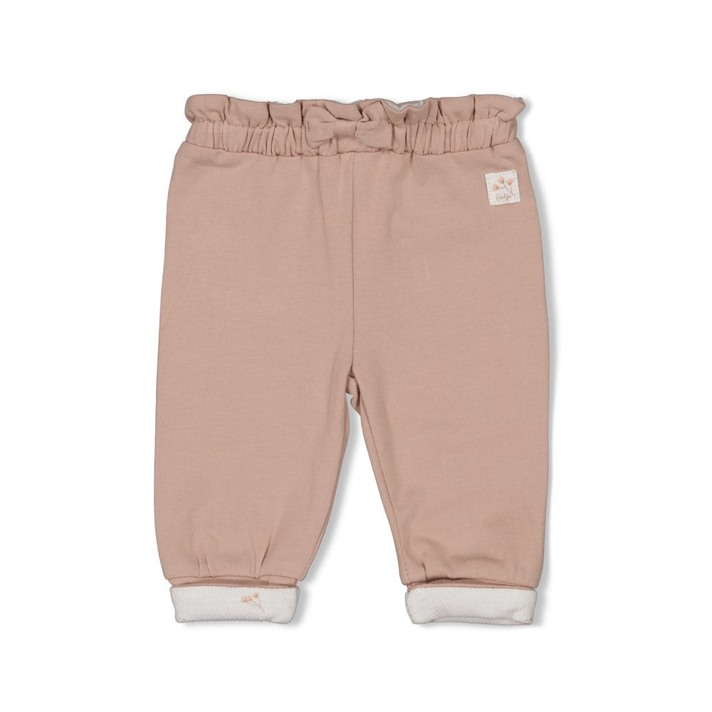 Meisjes Legging - Delicate Flower van Feetje in de kleur Taupe in maat 62.