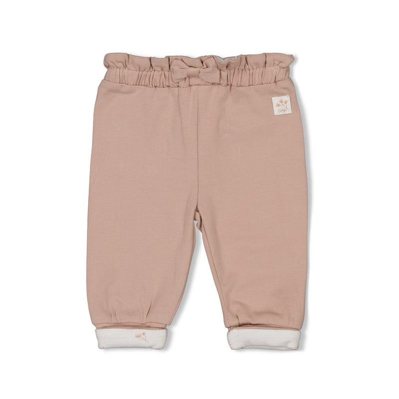 Meisjes Legging - Delicate Flower van Feetje in de kleur Taupe in maat 62.