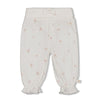 Meisjes Broek crinkle AOP - Delicate Flower van Feetje in de kleur Offwhite in maat 62.