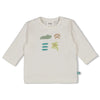 Jongens Longsleeve - You Croc my World van Feetje in de kleur Offwhite in maat 86.