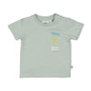 Jongens T-shirt - You Croc my World van Feetje in de kleur Mint in maat 86.