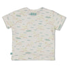 Jongens T-shirt AOP - You Croc my World van Feetje in de kleur Offwhite in maat 86.