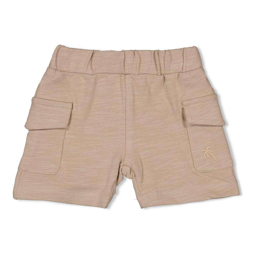 Jongens Short - You Croc my World van Feetje in de kleur Taupe in maat 86.