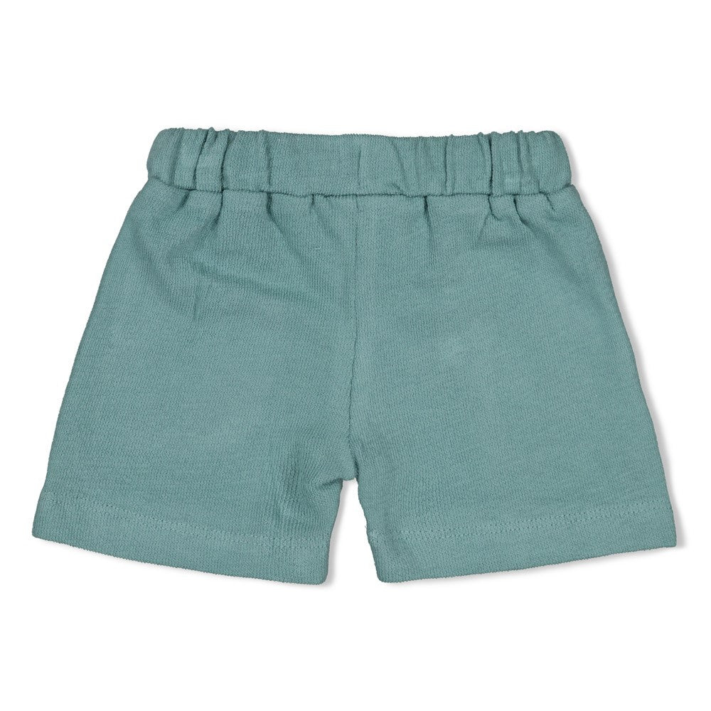 Jongens Short - You Croc my World van Feetje in de kleur Zeegroen in maat 86.