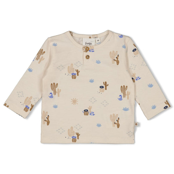 Jongens Longsleeve AOP - Sssiesta van Feetje in de kleur Offwhite in maat 86.