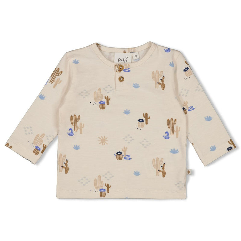 Jongens Longsleeve AOP - Sssiesta van Feetje in de kleur Offwhite in maat 86.