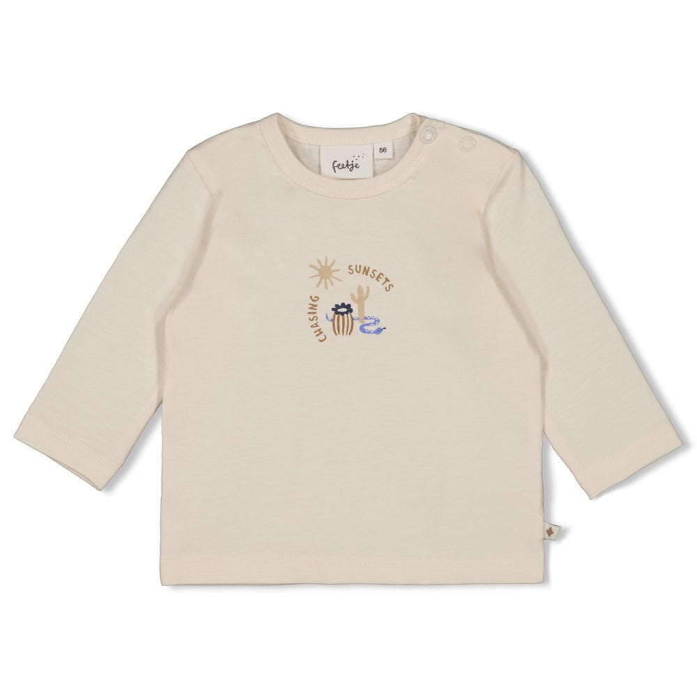 Jongens Longsleeve - Sssiesta van Feetje in de kleur Offwhite in maat 86.